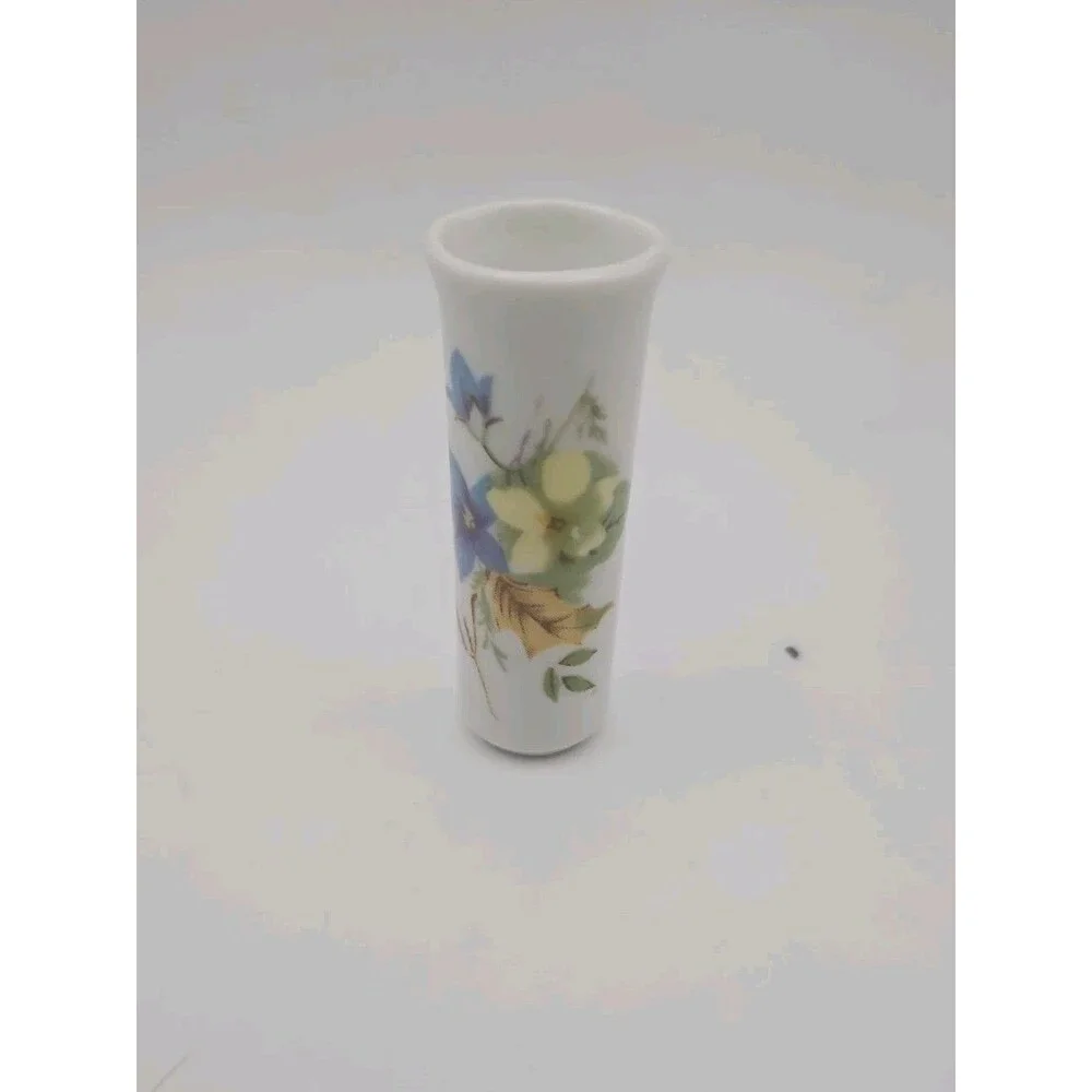 Miniature Vases set Of 3 Flower Design 2 1/2 Inches Tall